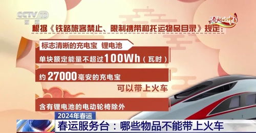 轉發周知 這些物品不能帶上火車